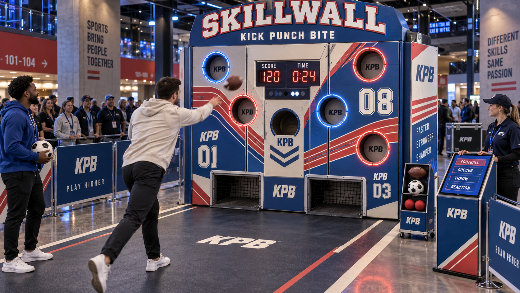 SkillWall concept visualization by Kick Punch Bite